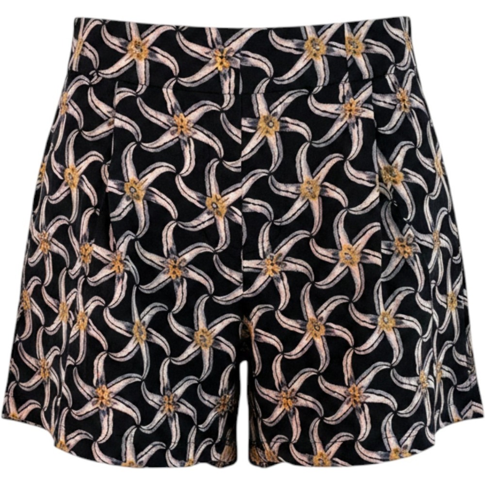 Scotch & Soda Maison Scotch Shorts Black Starfish Sun Ray Womens Large Pleated
